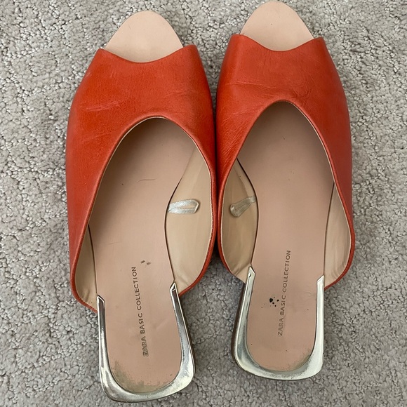 Zara Basic Collection Orange Sandals - Picture 5 of 6